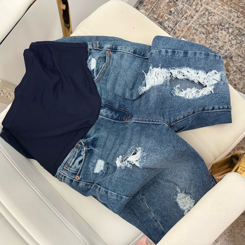 Pinkblush Maternity Ripped Jeans